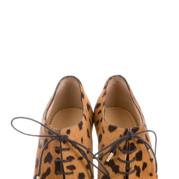 Charlotte Olympia Alice léopard Oxfords. Size 39 - Picture 2 of 5